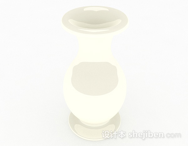 现代风格摆设陶瓷广口瓶3d模型下载