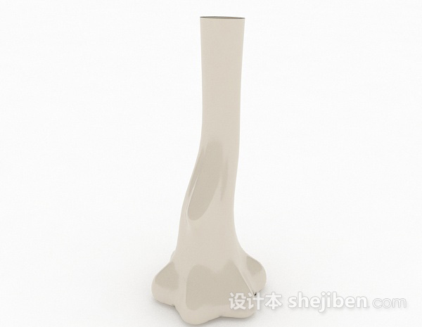 现代风格树干状陶瓷玻璃瓶3d模型下载