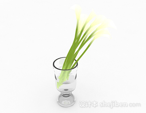 玻璃花瓶3d模型下载