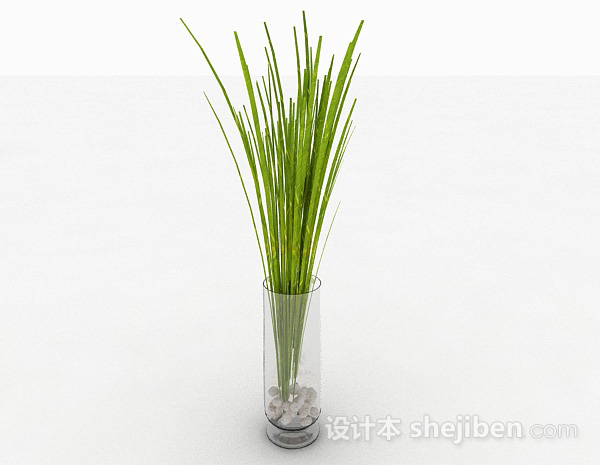 免费玻璃花瓶3d模型下载