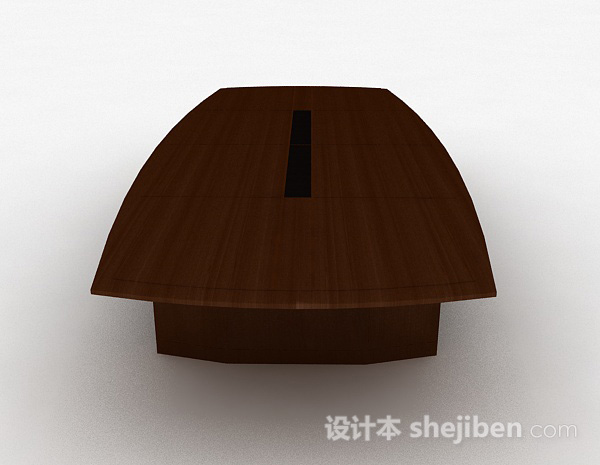 设计本现代风格木质会议桌3d模型下载