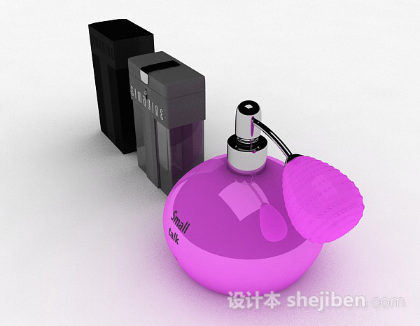 设计本盒装香水3d模型下载