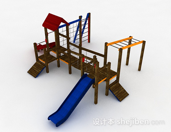 免费公园滑滑梯3d模型下载