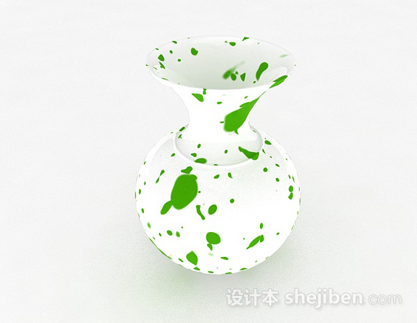 斑点广口花瓶3d模型下载