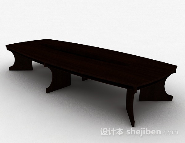 现代风格现代风格长方形会议桌3d模型下载