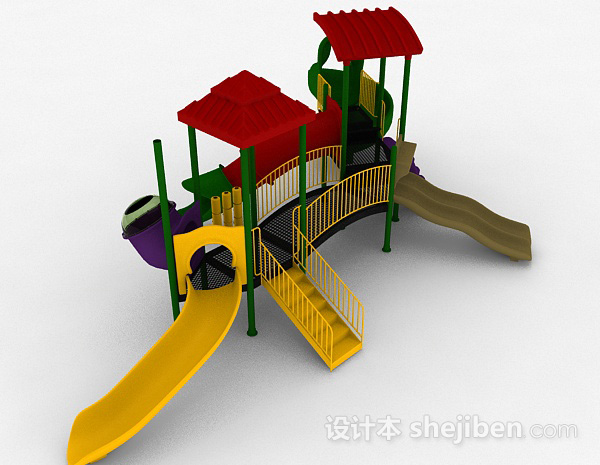 免费室外滑梯3d模型下载
