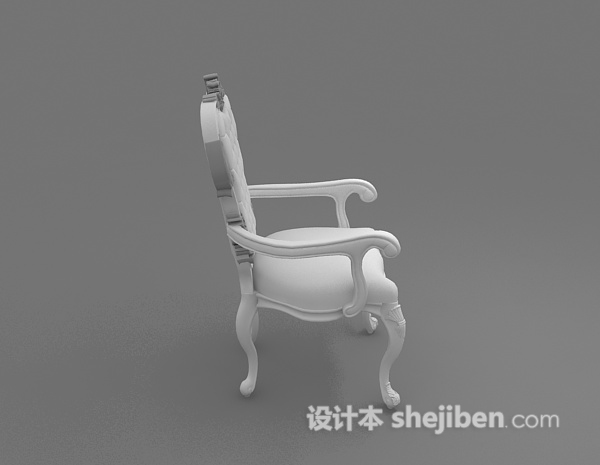 设计本欧式家居椅3d模型下载