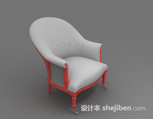 免费欧式家居休闲椅子3d模型下载