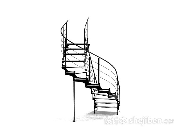 设计本旋转楼梯3d模型下载