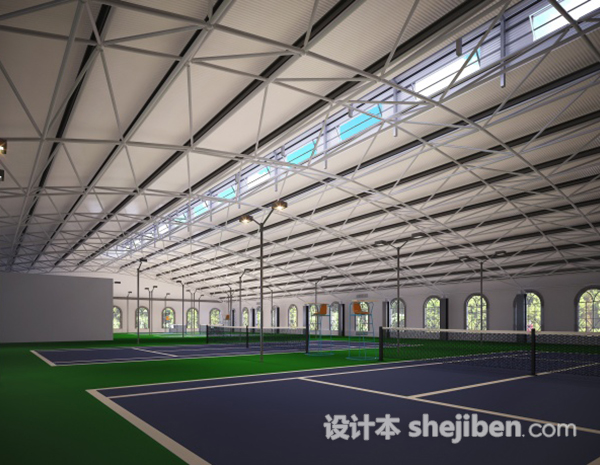 网球场3d模型下载