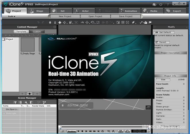 iClone 5 PRO Trial v5.0 英文绿色体验版下载0