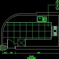 厨房实例CAD祥图63--CAD空间素材