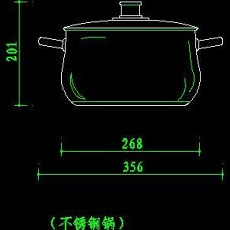 厨房水槽、厨具、器皿CAD图块13--CAD空间素材