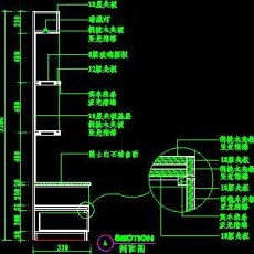 视听柜CAD祥图素材（第二辑）7--CAD空间素材