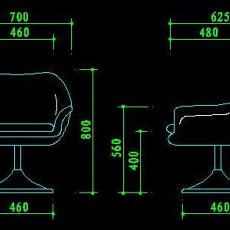 椅子家具图块素材3--CAD图块素材