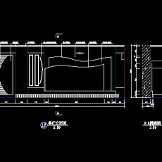电视背景墙cad设计施工图9--CAD空间素材