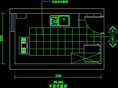 厨房实例CAD祥图8--CAD空间素材
