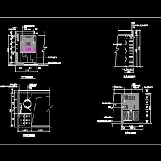 玄关，隔断装饰cad施工图11--CAD空间素材