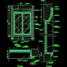 CAD窗详图素材33--CAD图块素材