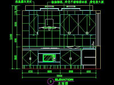 厨房实例CAD祥图68--CAD空..施工图