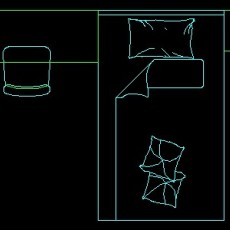 床图块cad家具图块35--CAD图块素材
