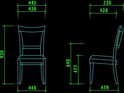 椅子家具图块素材21--CAD图..施工图