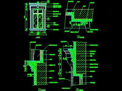 CAD窗详图素材24--CAD图块..施工图