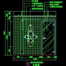卫生间实例cad详图素材2--CAD空间素材