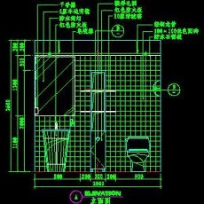 卫生间实例cad详图素材1--CAD空间素材