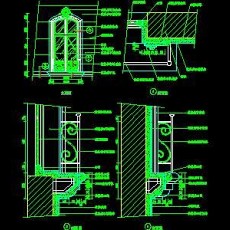 CAD窗详图素材21--CAD图块素材