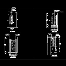 玄关，隔断装饰cad施工图20--CAD空间素材
