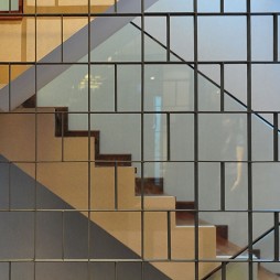 镇江馨海家园独栋室内设计中式楼梯间装修效果图