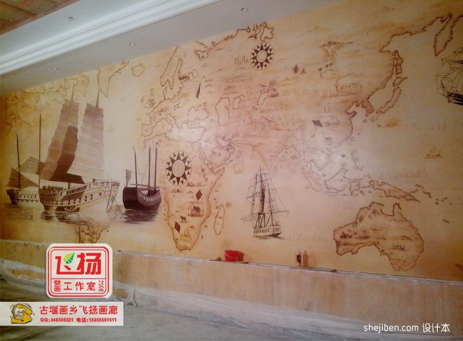 海南壁画 手绘墙