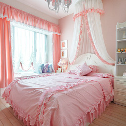 女生粉红卧室设计图片
