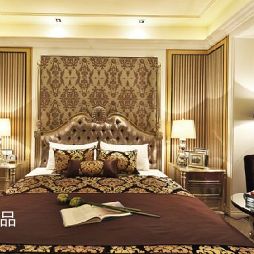 1313软装配饰设计浪漫华贵欧式风情样板房卧室装修效果图