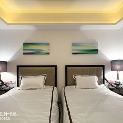 中洲中央公园英式别墅卧室装修效果图