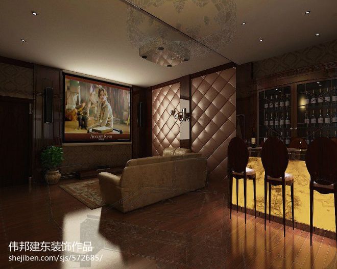 中式风格家庭影院投影机设计