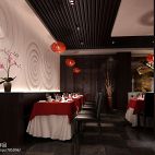 中式风格特色主题餐厅效果图