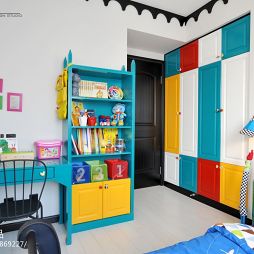 地中海七彩儿童房房间布置装修效果图
