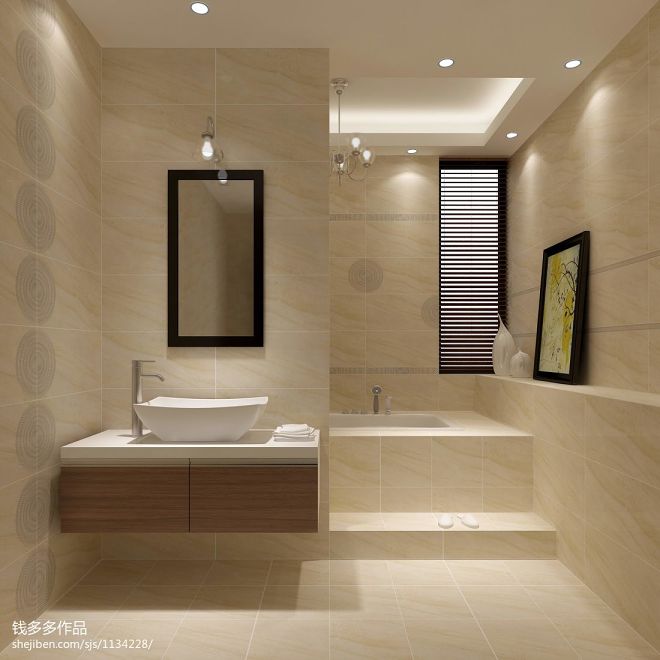 卫生间推荐_现代卫浴洗浴盆装修设计效