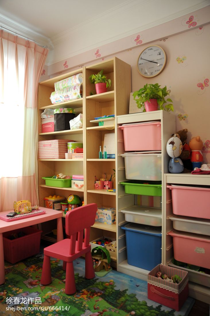 整体家装现代风格儿童房间家具装修设计效果图