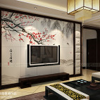 家装艺术瓷砖背景墙图片