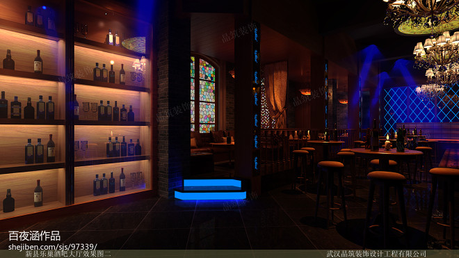 欧式特色小酒吧酒柜设计图片