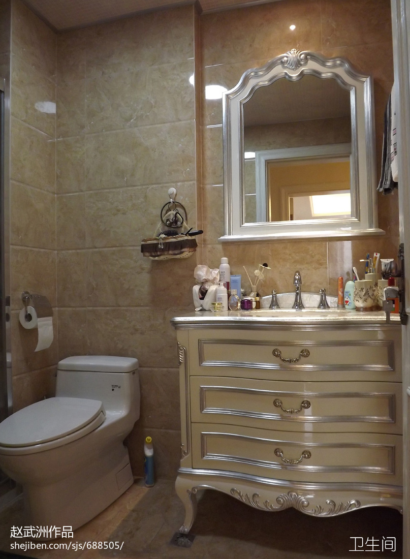 欧式二居家装卫生间洗手台装修效果图欣赏