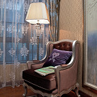 新古典风格样板房卧室窗帘装修