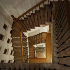 美式风格楼梯装修俯视图