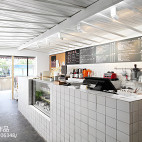 现代风格咖啡厅吧台装修设计图