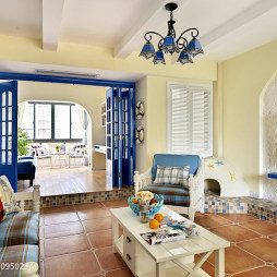地中海风格客厅家具装饰装修设计