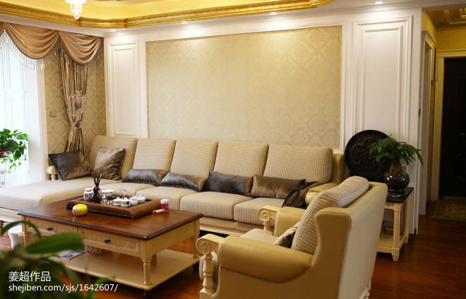 欧式客厅沙发效果图图片