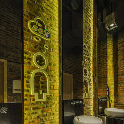 混搭风格酒吧卫生间设计效果图